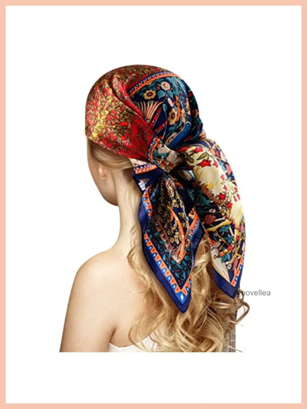 100% Mulberry Silk Square Scarf - 27